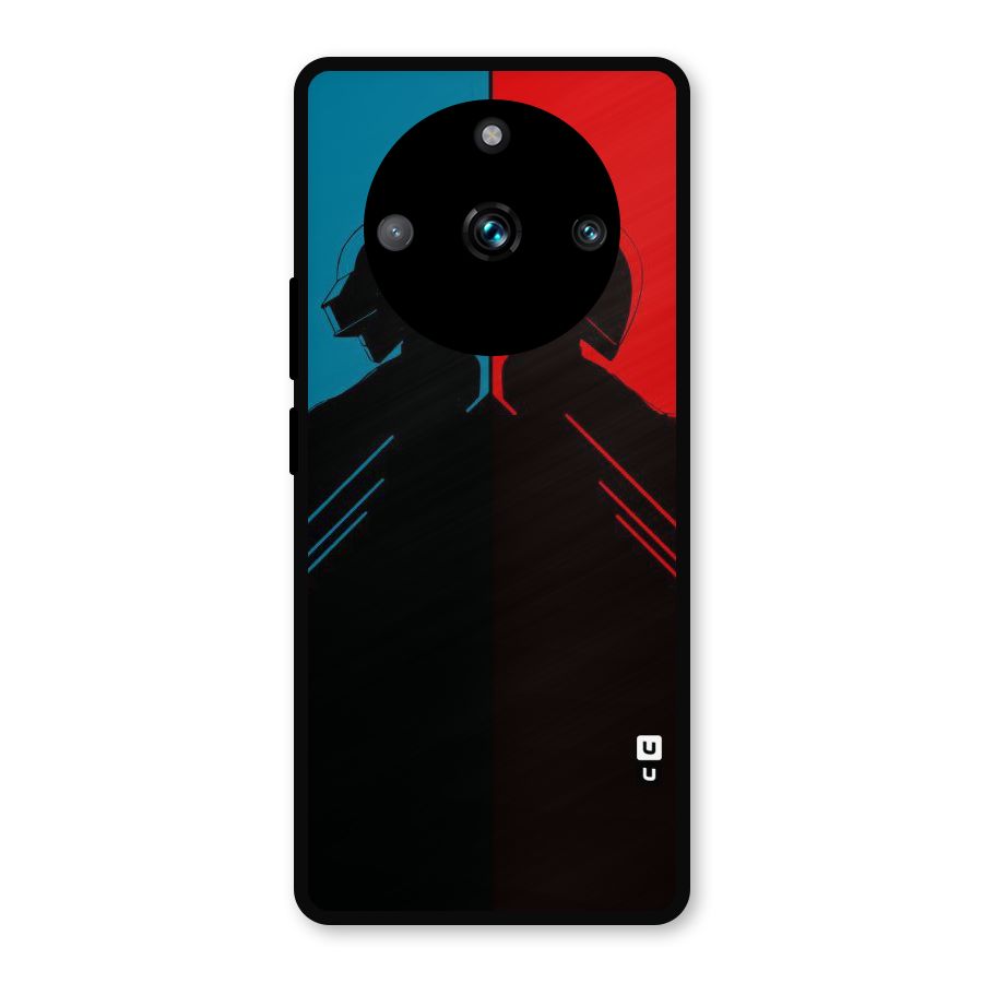 Fight Colours Metal Back Case for Realme Narzo 60 Pro