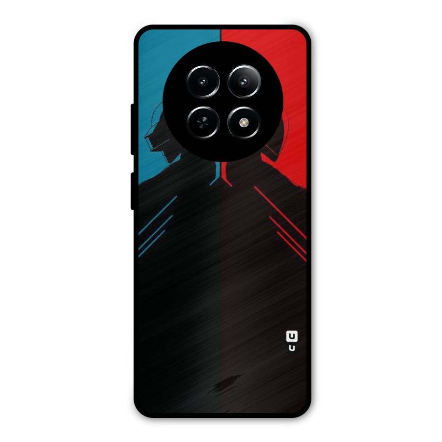 Fight Colours Metal Back Case for Realme Narzo 70x 5G