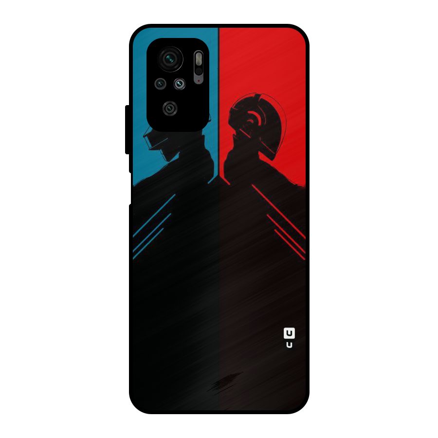 Fight Colours Metal Back Case for Redmi Note 10S