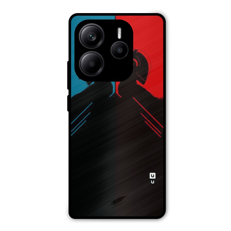 Fight Colours Metal Back Case for Redmi Note 14 5G
