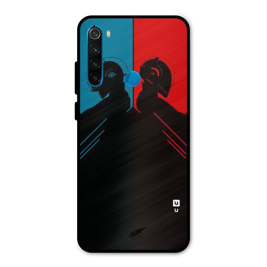 Fight Colours Metal Back Case for Redmi Note 8