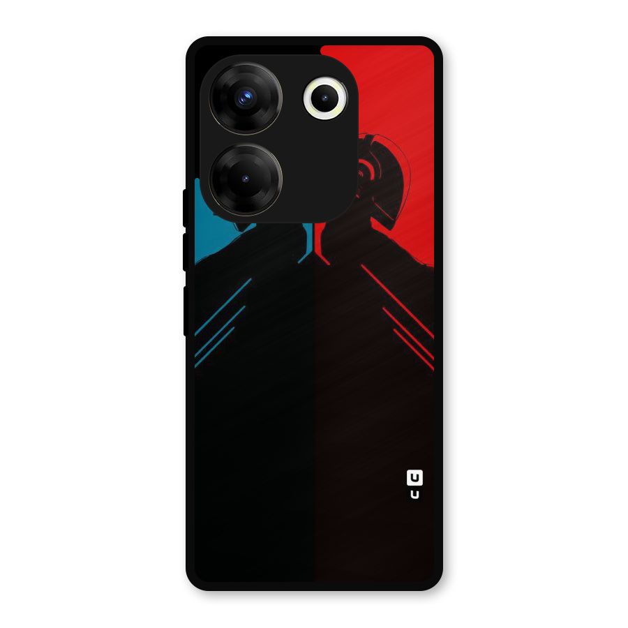 Fight Colours Metal Back Case for Tecno Camon 20 Pro