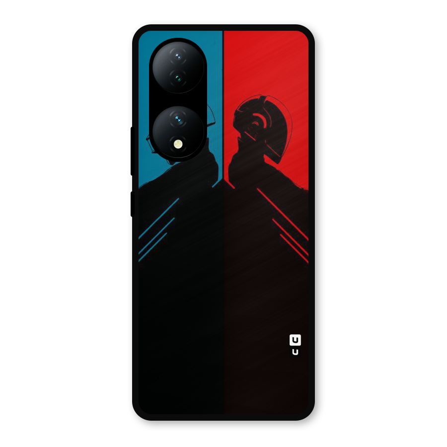 Fight Colours Metal Back Case for Vivo T2
