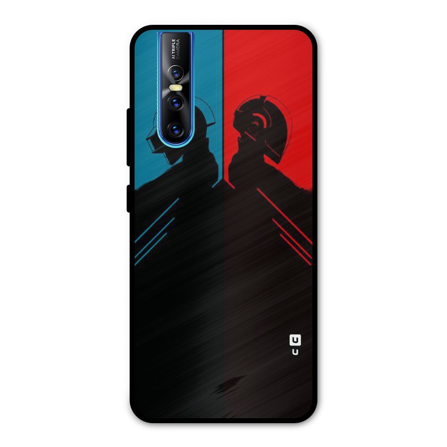 Fight Colours Metal Back Case for Vivo V15 Pro