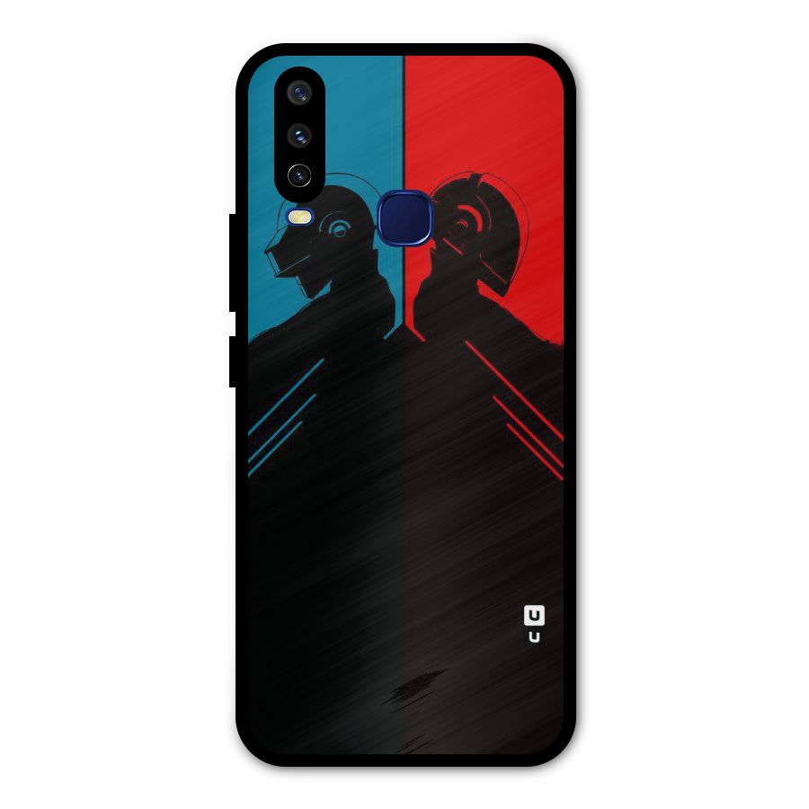 Fight Colours Metal Back Case for Vivo V17