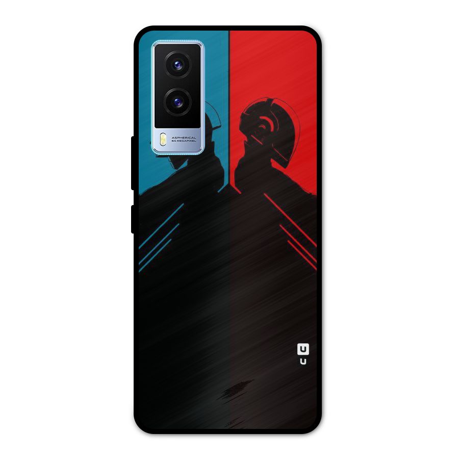 Fight Colours Metal Back Case for Vivo V21e 5G