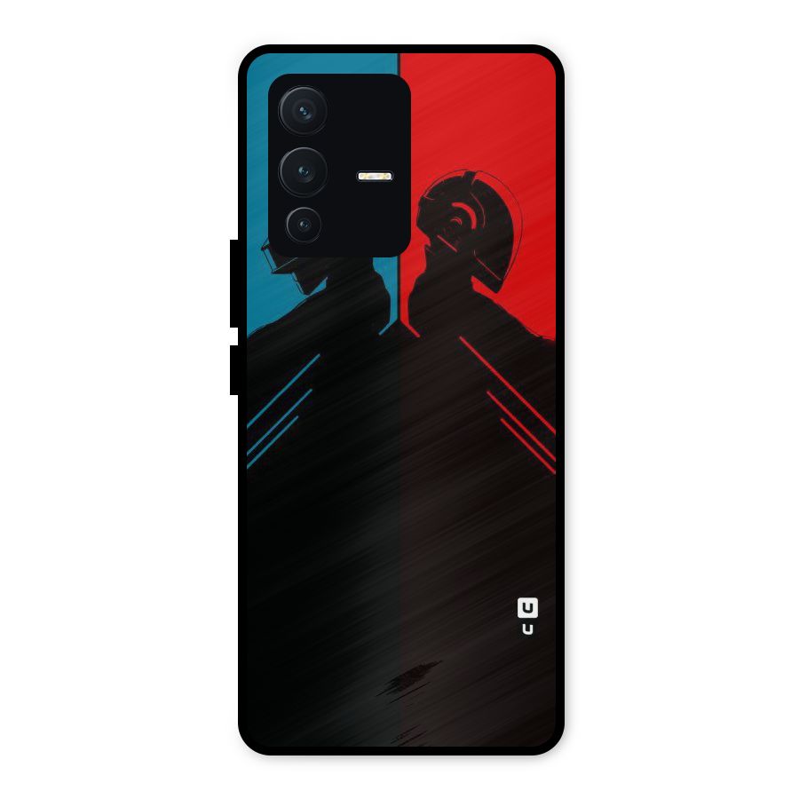 Fight Colours Metal Back Case for Vivo V23 5G