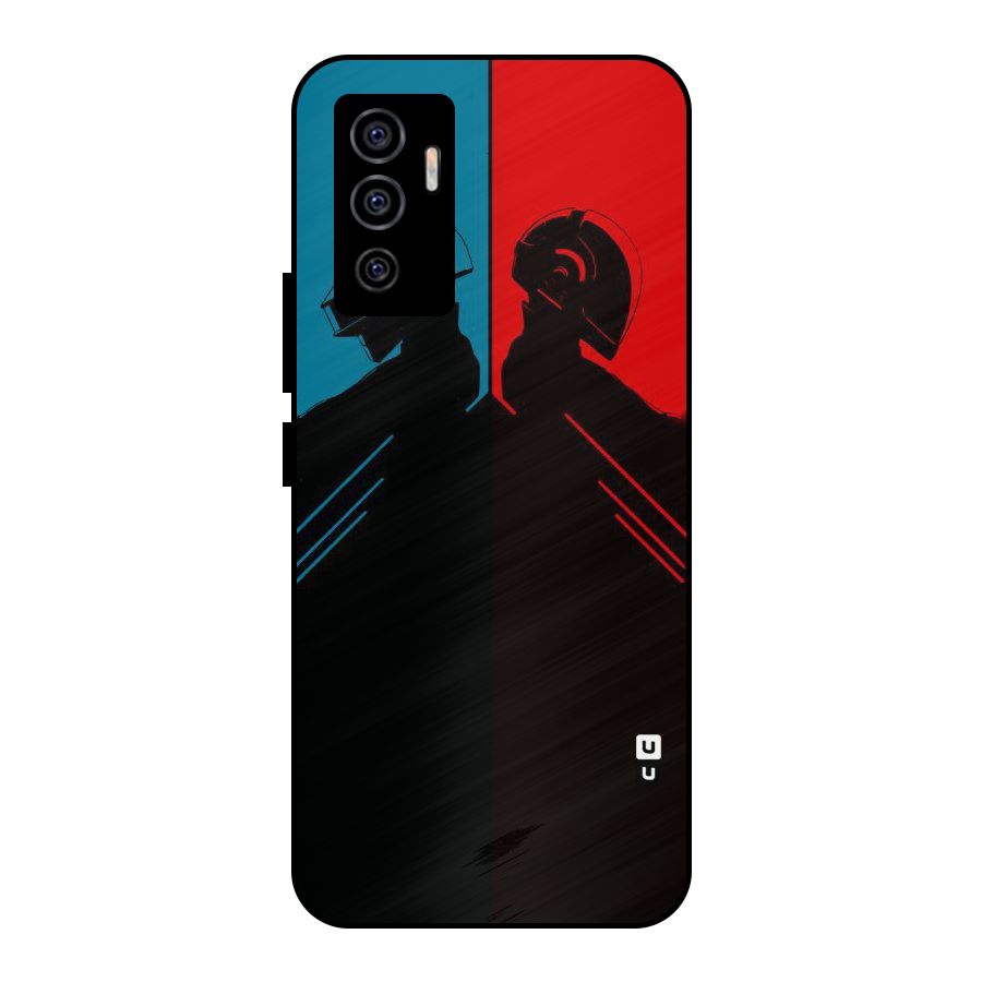 Fight Colours Metal Back Case for Vivo V23e