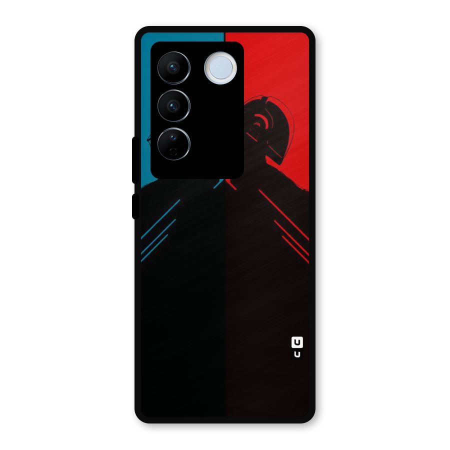 Fight Colours Metal Back Case for Vivo V27