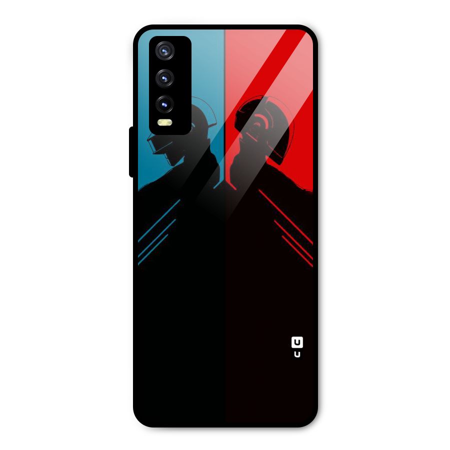 Fight Colours Metal Back Case for Vivo Y20g