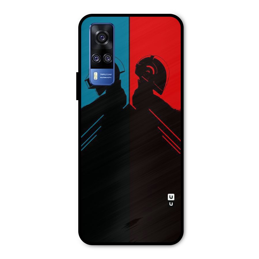 Fight Colours Metal Back Case for Vivo Y31