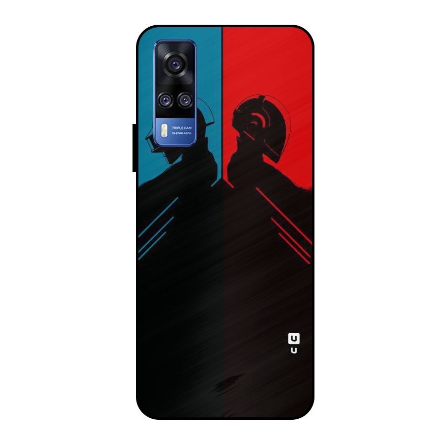 Fight Colours Metal Back Case for Vivo Y51