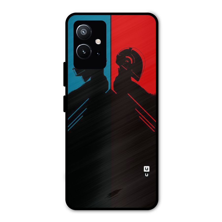 Fight Colours Metal Back Case for Vivo Y75 5G