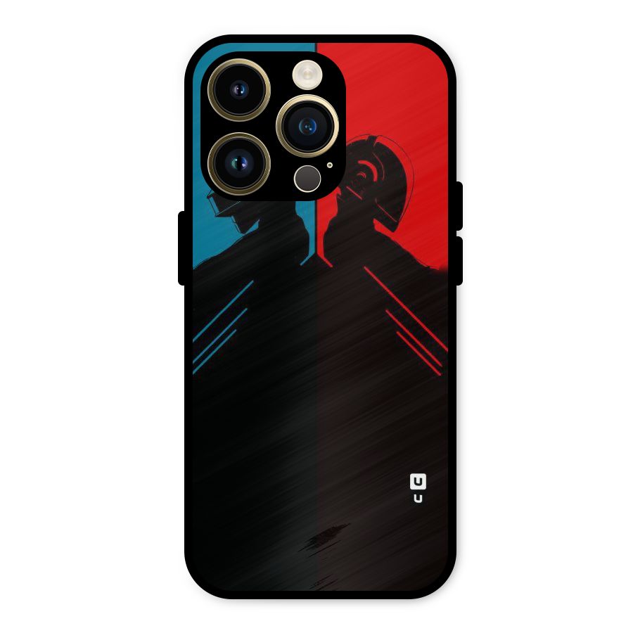Fight Colours Metal Back Case for iPhone 14 Pro