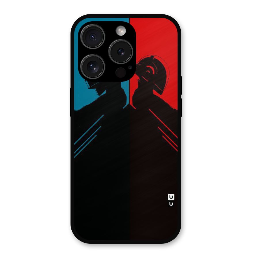 Fight Colours Metal Back Case for iPhone 15 Pro