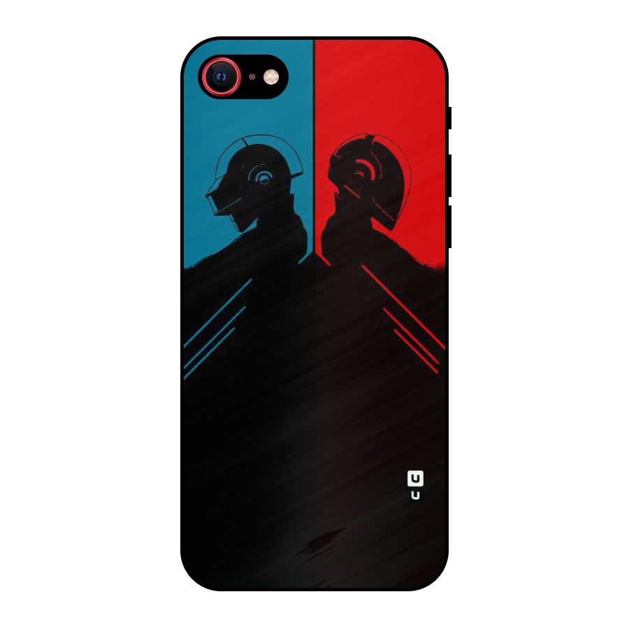 Fight Colours Metal Back Case for iPhone SE 2022