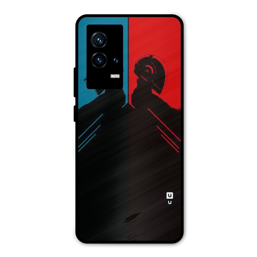 Fight Colours Metal Back Case for iQOO 9 5G