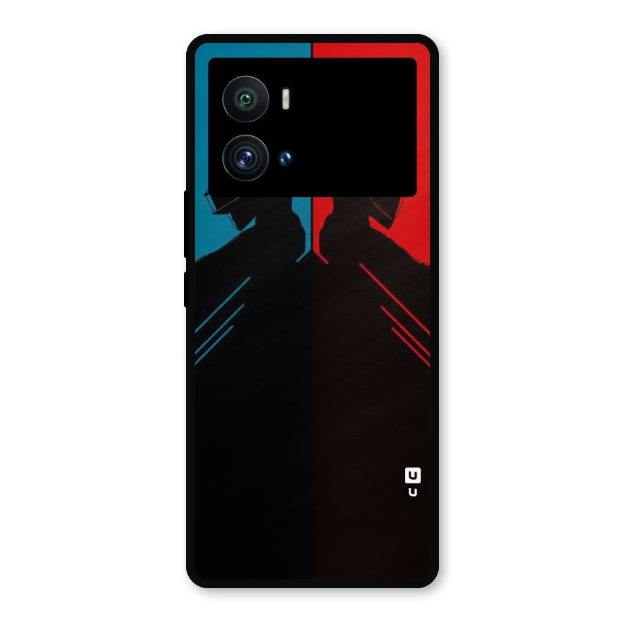 Fight Colours Metal Back Case for iQOO 9 Pro