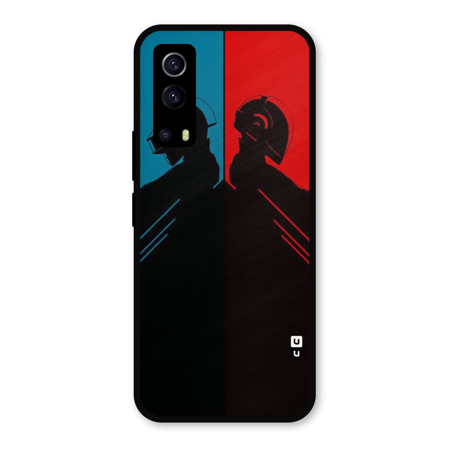 Fight Colours Metal Back Case for iQOO Z3