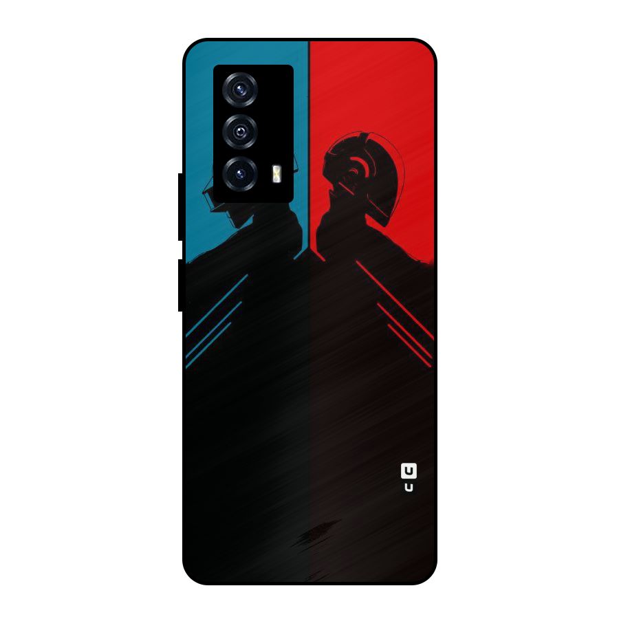 Fight Colours Metal Back Case for iQOO Z5