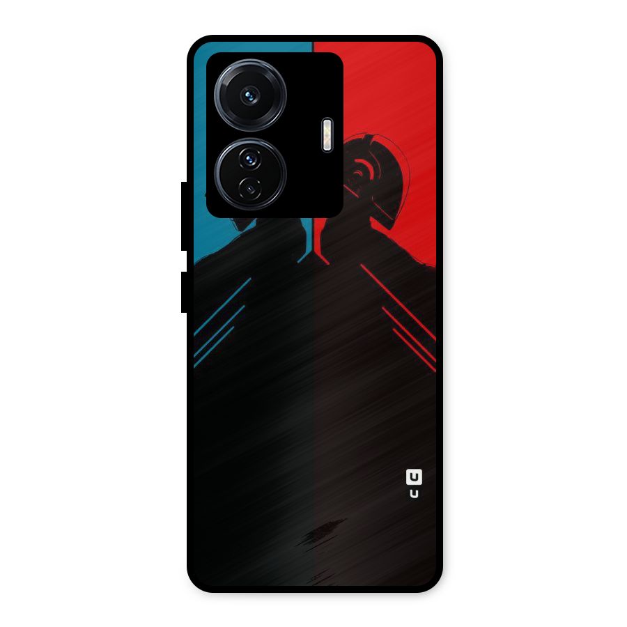 Fight Colours Metal Back Case for iQOO Z6