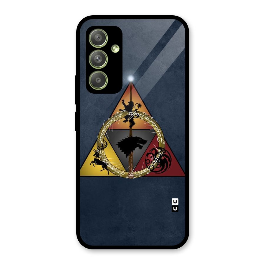 Fight For Crown Glass Back Case for Galaxy A54