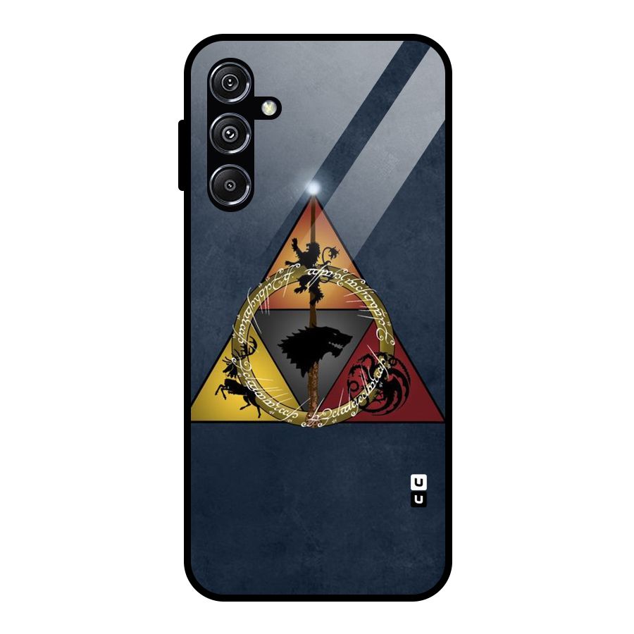 Fight For Crown Glass Back Case for Galaxy M34 5G