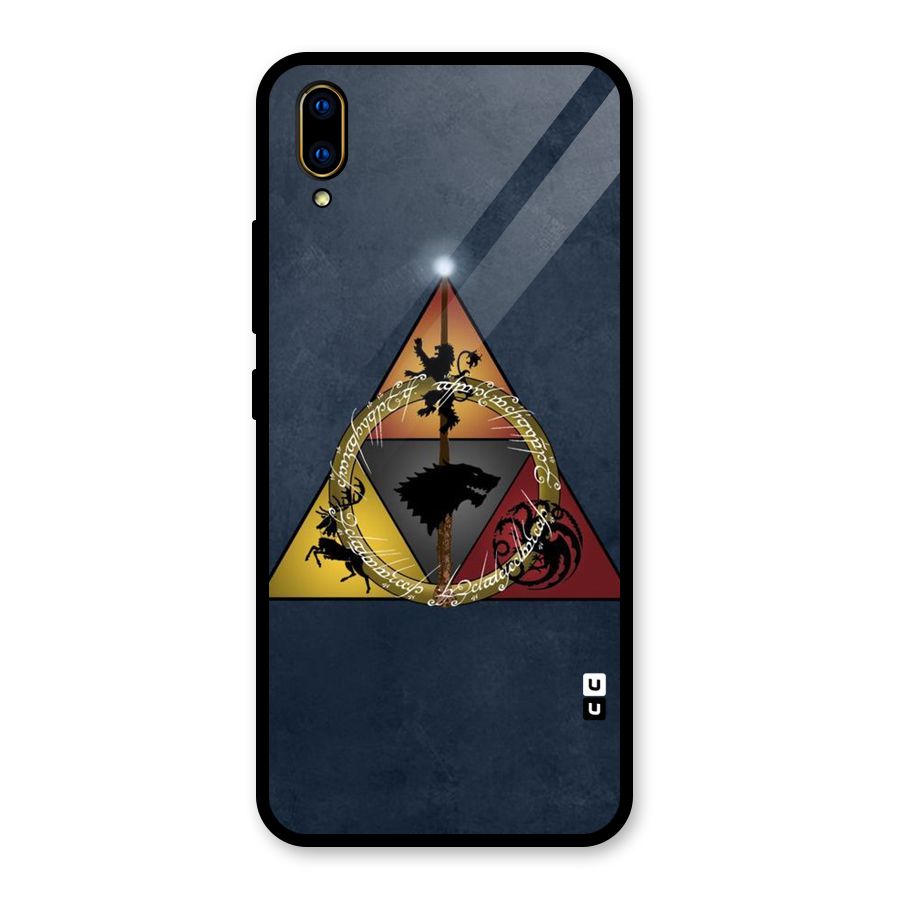 Fight For Crown Glass Back Case for Vivo V11 Pro