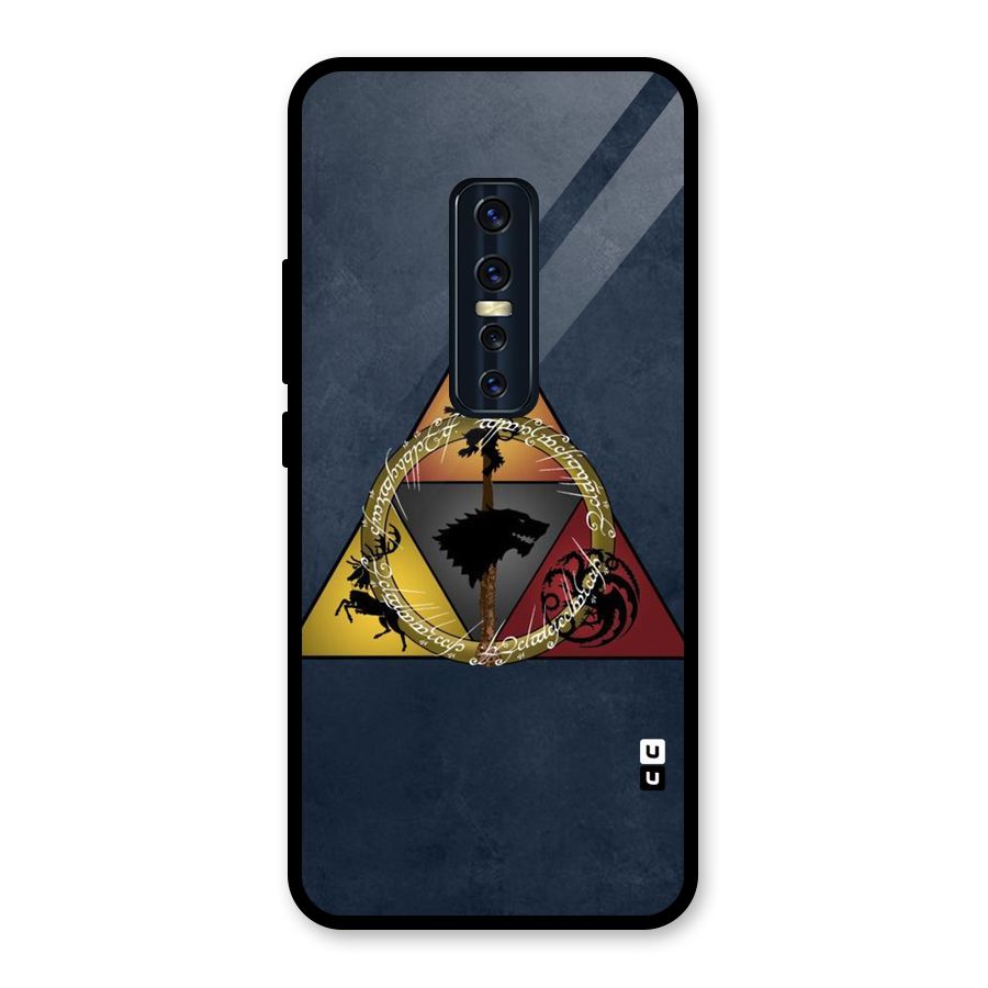 Fight For Crown Glass Back Case for Vivo V17 Pro