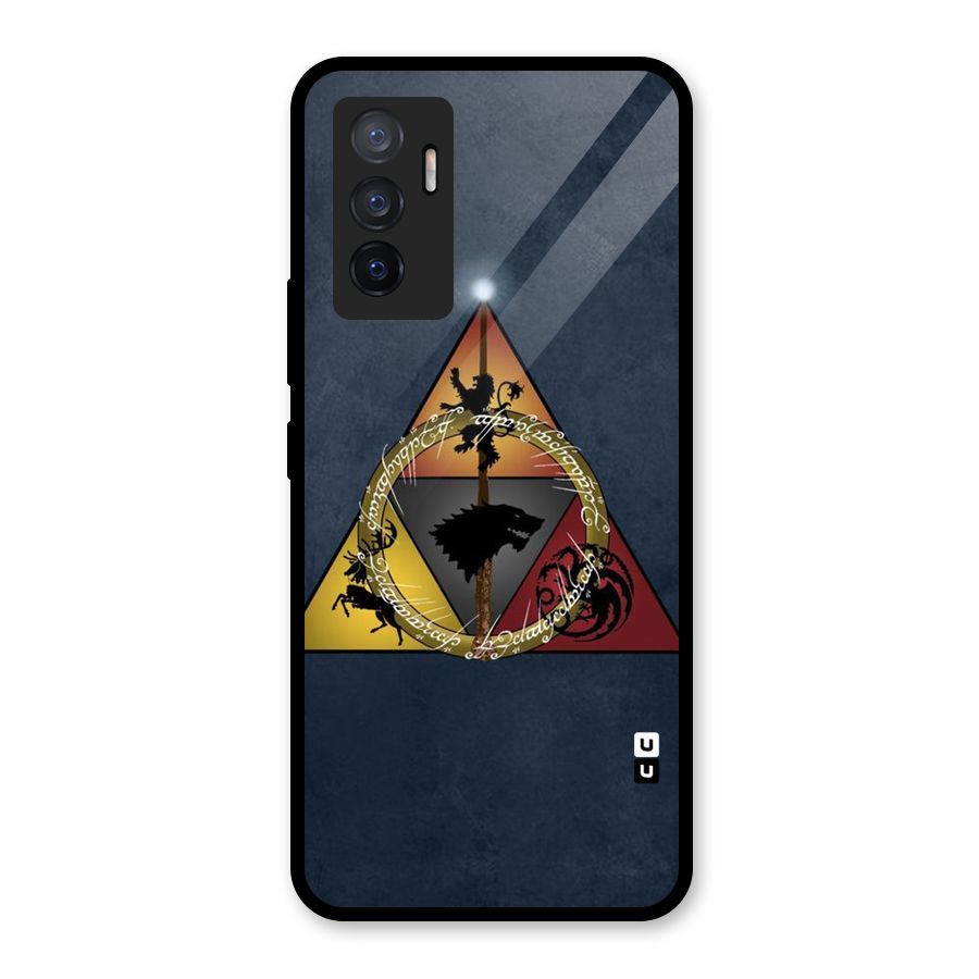 Fight For Crown Glass Back Case for Vivo V23e