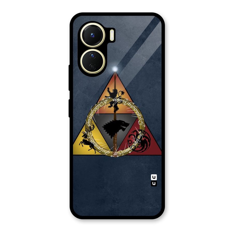 Fight For Crown Glass Back Case for Vivo Y16