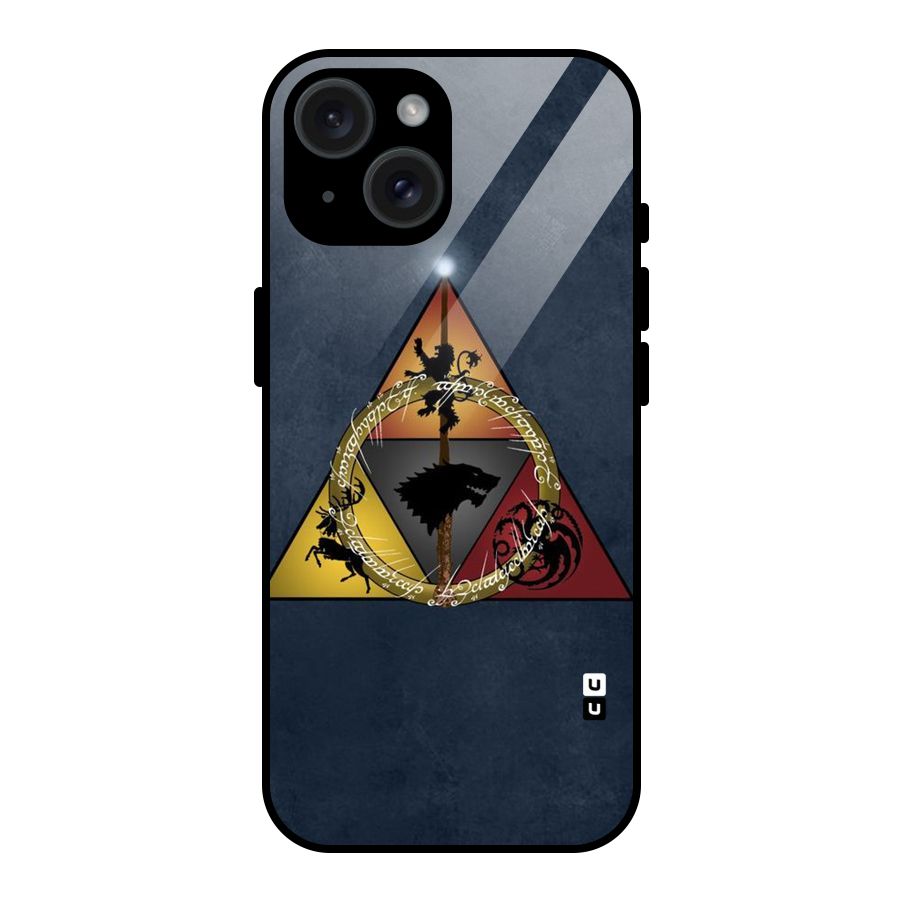 Fight For Crown Glass Back Case for iPhone 15