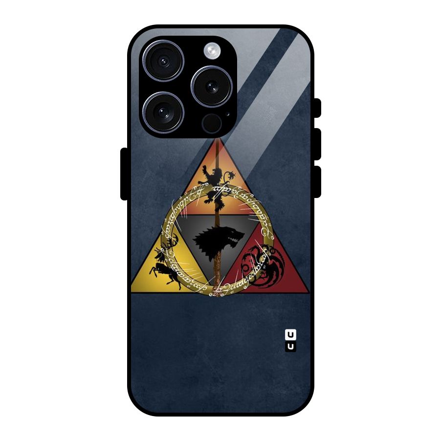 Fight For Crown Glass Back Case for iPhone 15 Pro