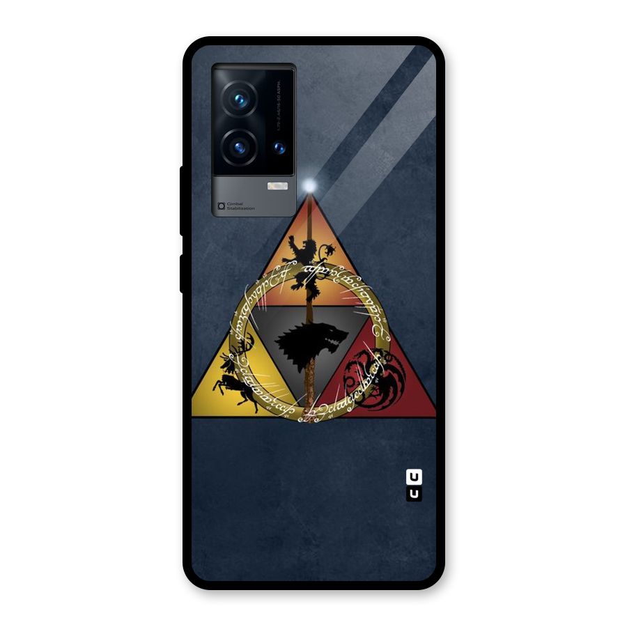 Fight For Crown Glass Back Case for iQOO 9 5G