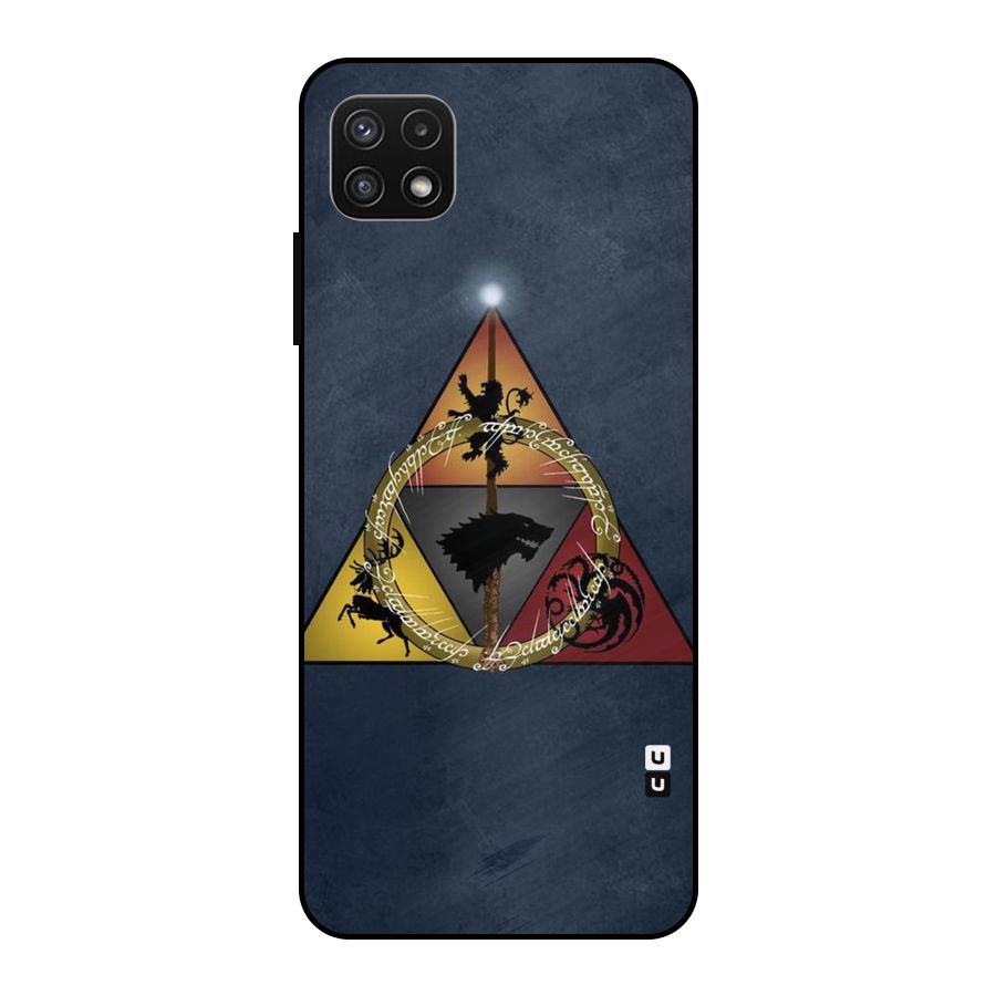 Fight For Crown Metal Back Case for Galaxy A22 5G