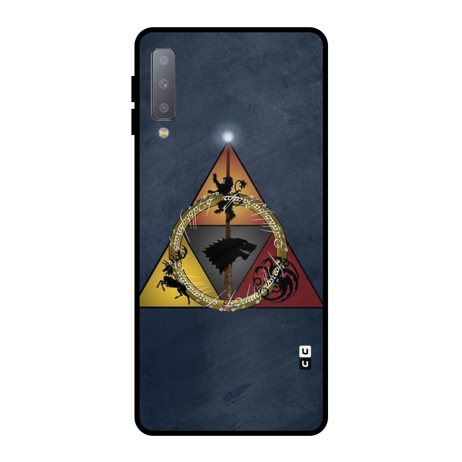 Fight For Crown Metal Back Case for Galaxy A7 (2018)