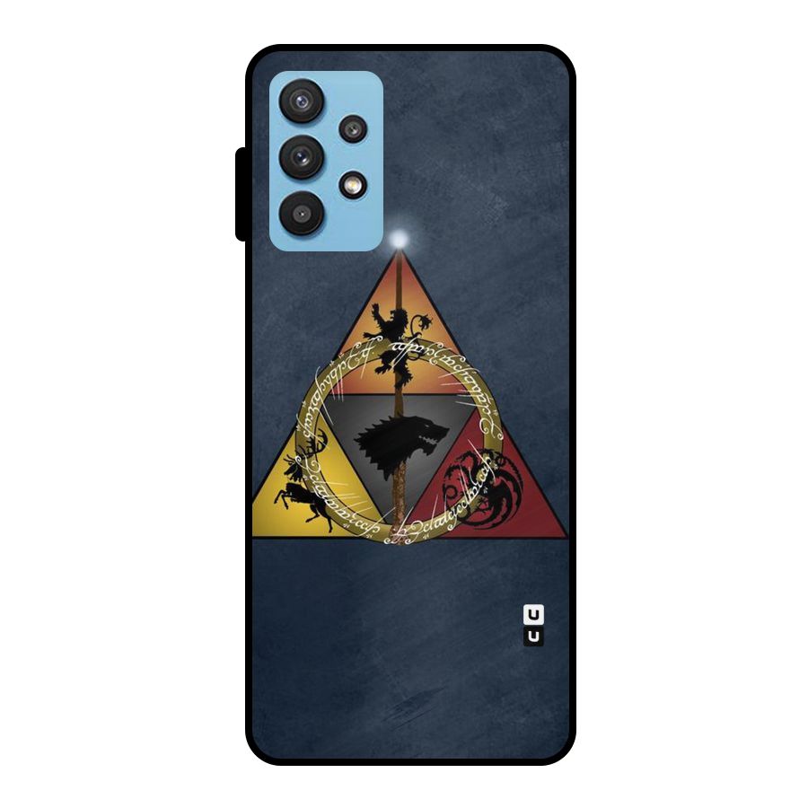 Fight For Crown Metal Back Case for Galaxy M32 5G