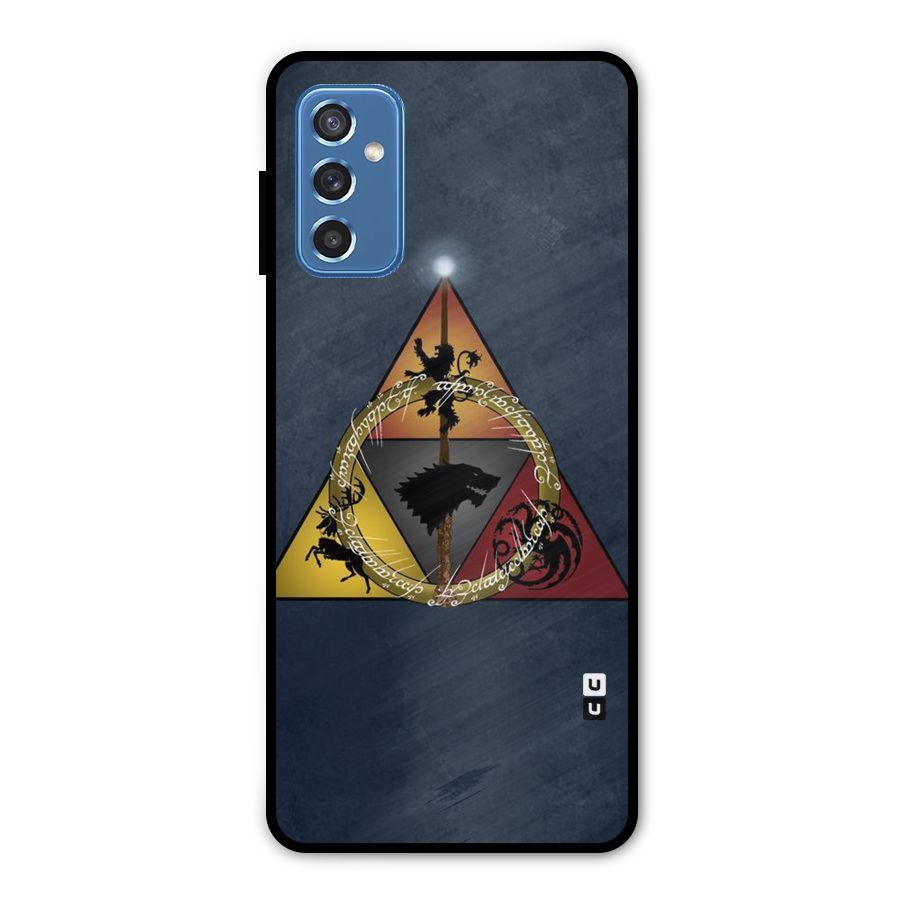 Fight For Crown Metal Back Case for Galaxy M52 5G