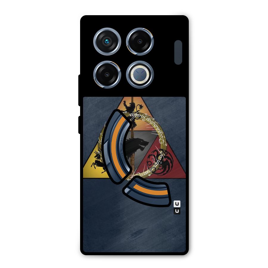 Fight For Crown Metal Back Case for Infinix GT 20 Pro