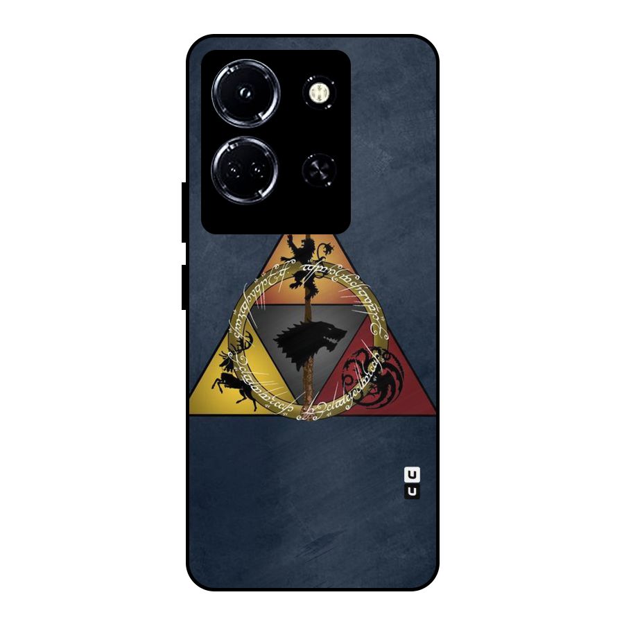 Fight For Crown Metal Back Case for Infinix Note 30 5G