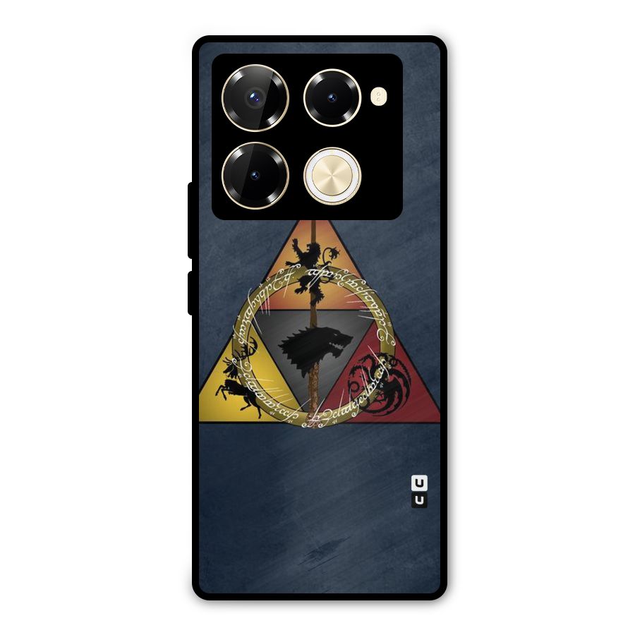Fight For Crown Metal Back Case for Infinix Note 40 Pro