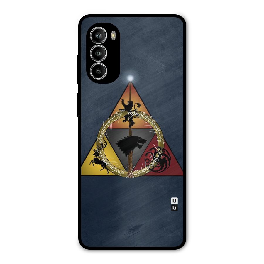 Fight For Crown Metal Back Case for Moto G52