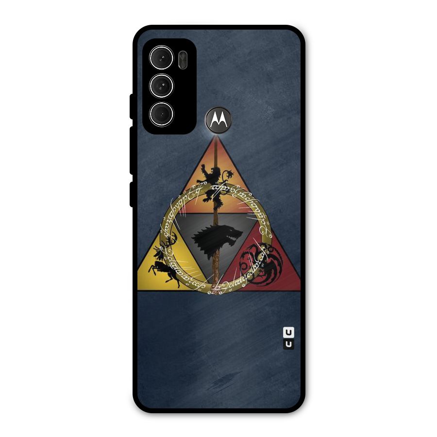 Fight For Crown Metal Back Case for Moto G60