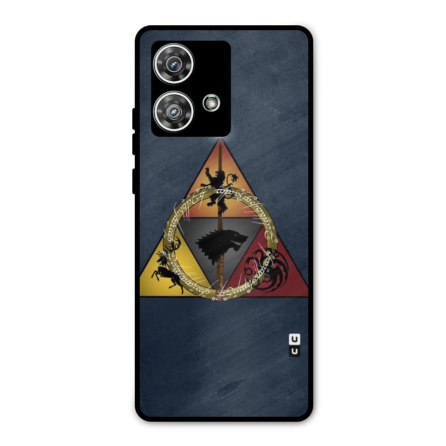 Fight For Crown Metal Back Case for Motorola Edge 40 Neo