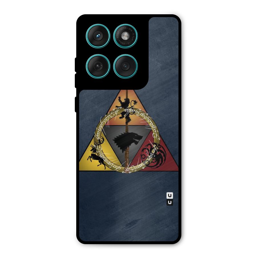 Fight For Crown Metal Back Case for Motorola Edge 60