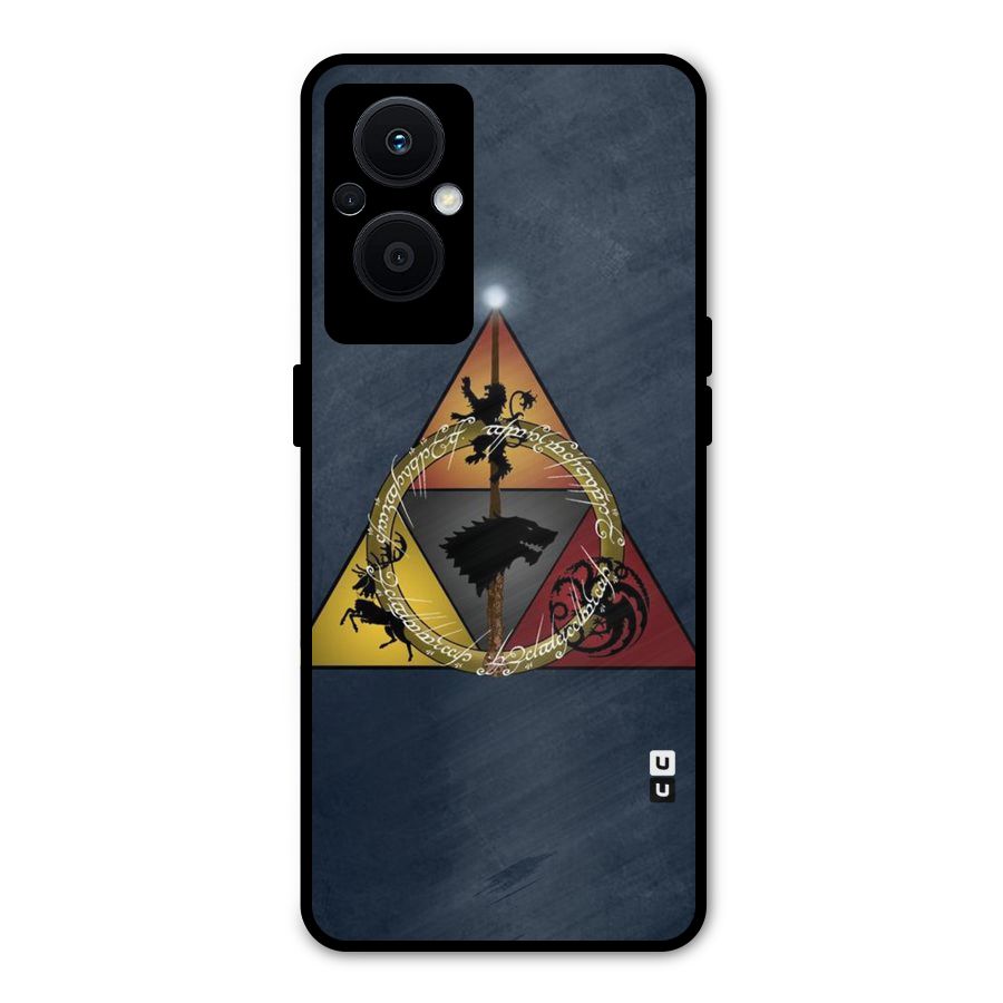 Fight For Crown Metal Back Case for Oppo F21 Pro 5G
