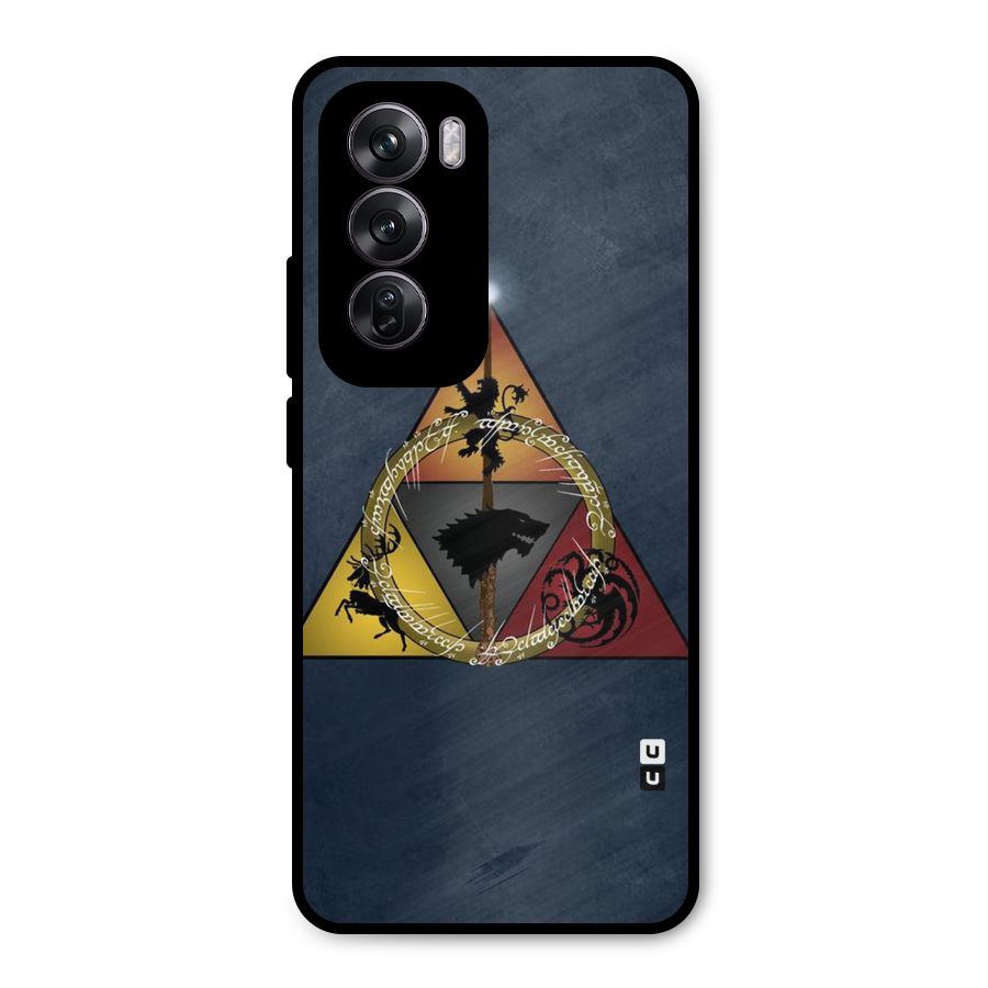 Fight For Crown Metal Back Case for Oppo Reno12 Pro