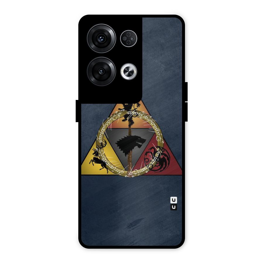 Fight For Crown Metal Back Case for Oppo Reno8 Pro 5G