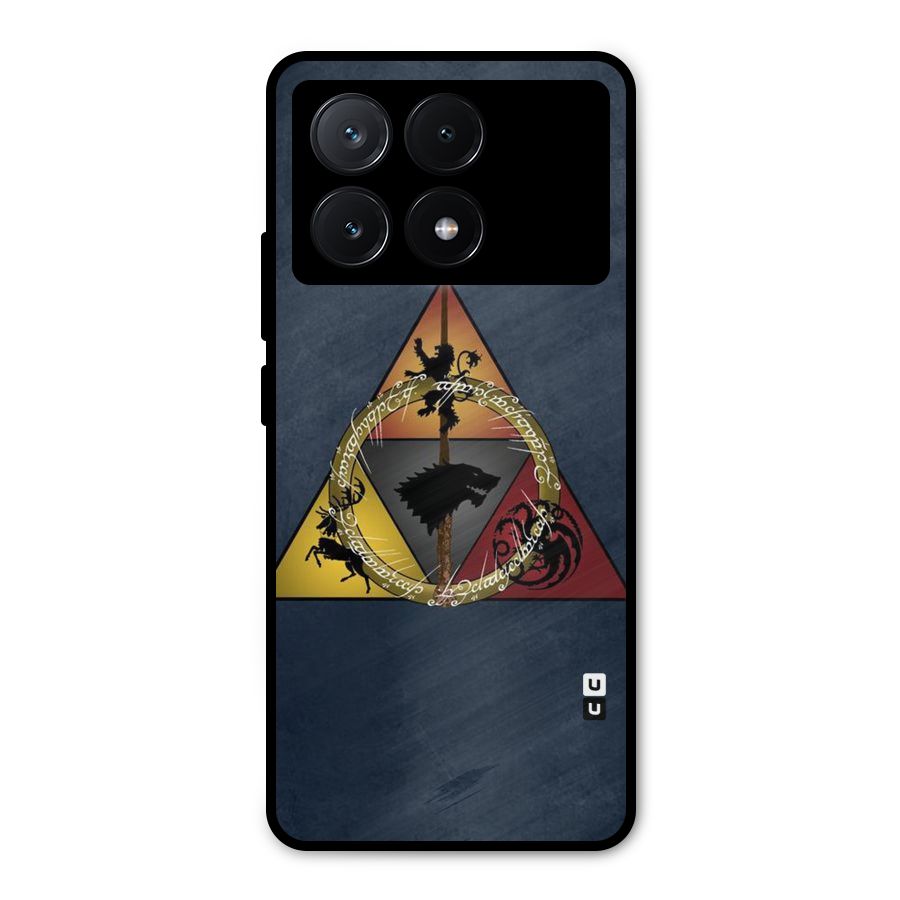 Fight For Crown Metal Back Case for Poco X6 Pro