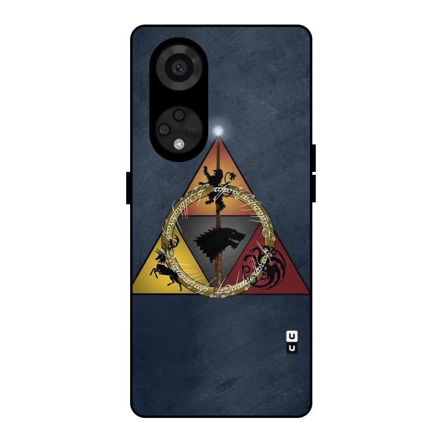 Fight For Crown Metal Back Case for Reno8 T 5G